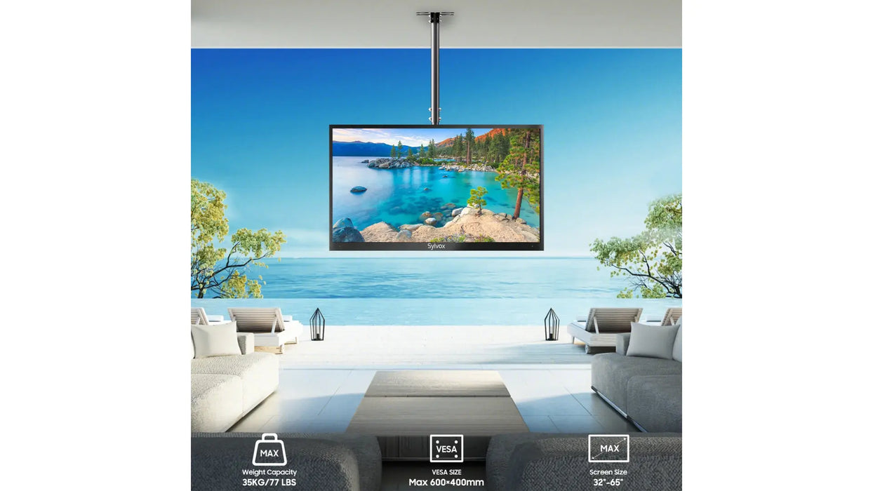 Sylvox Outdoor TV Ceiling Mount SRND Store