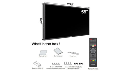 55" Commercial Outdoor Advertising TV (Landscape & Portrait)-2025 Model - 2000Nit (Full Sun) Sylvox