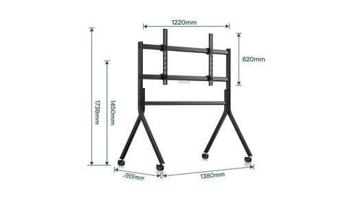 Sylvox Outdoor TV Y-Type Rolling Cart Sylvox
