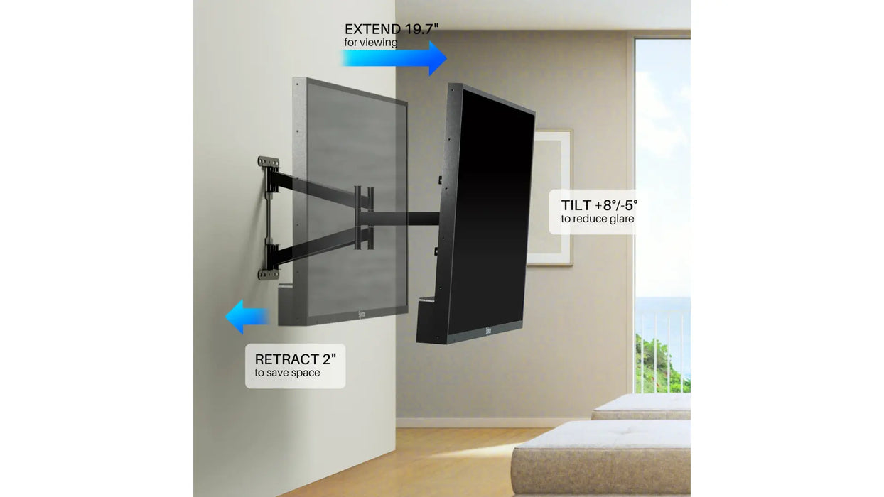 Heavy-Duty Outdoor TV Wall Mountn- Outdoor Sylvox