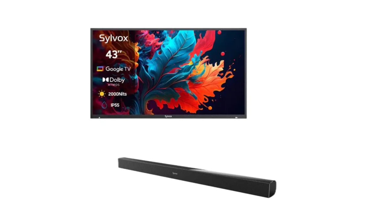 43" Outdoor TV - 2024 Pool Pro 2.0 QLED Series - 2000Nit (Full Sun) Sylvox