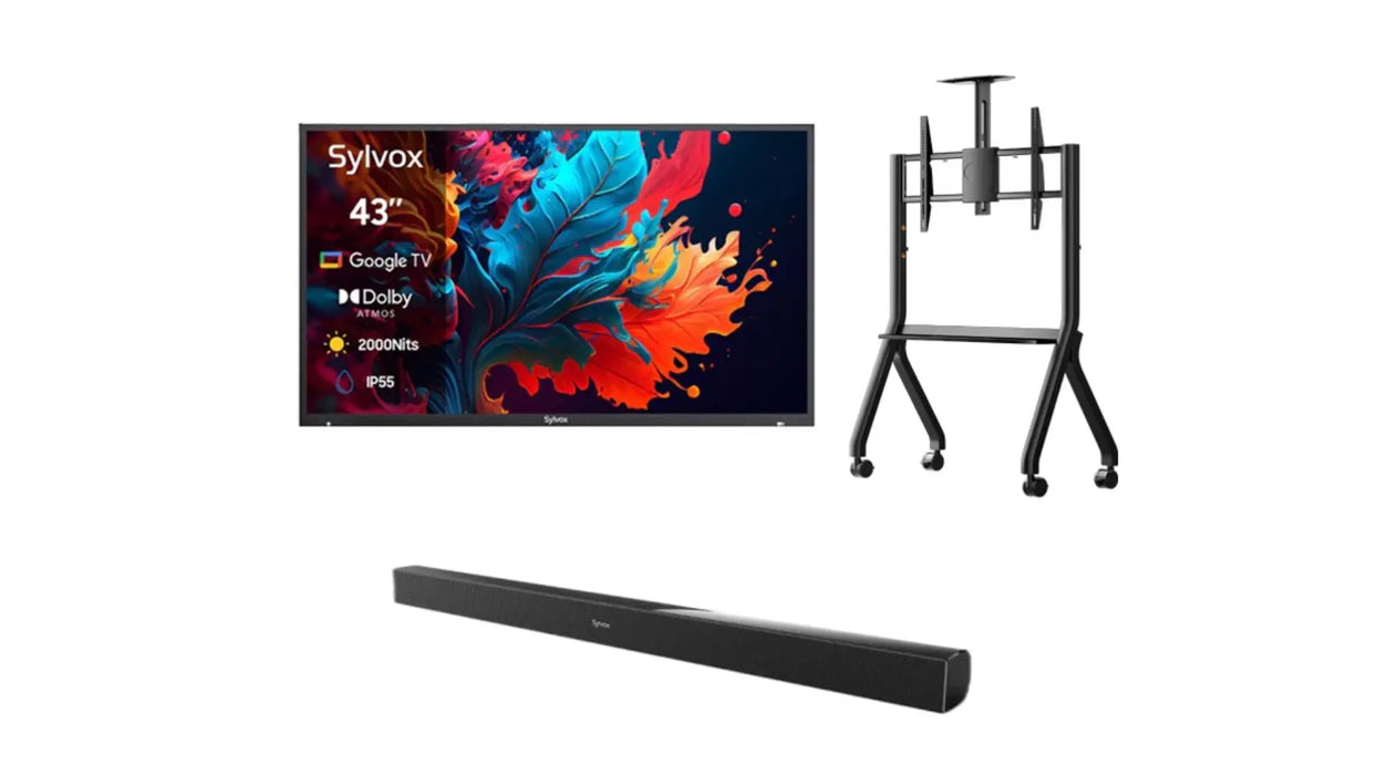 43" Outdoor TV - 2024 Pool Pro 2.0 QLED Series - 2000Nit (Full Sun) Sylvox