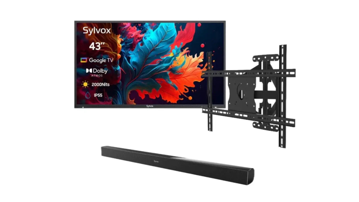 43" Outdoor TV - 2024 Pool Pro 2.0 QLED Series - 2000Nit (Full Sun) Sylvox