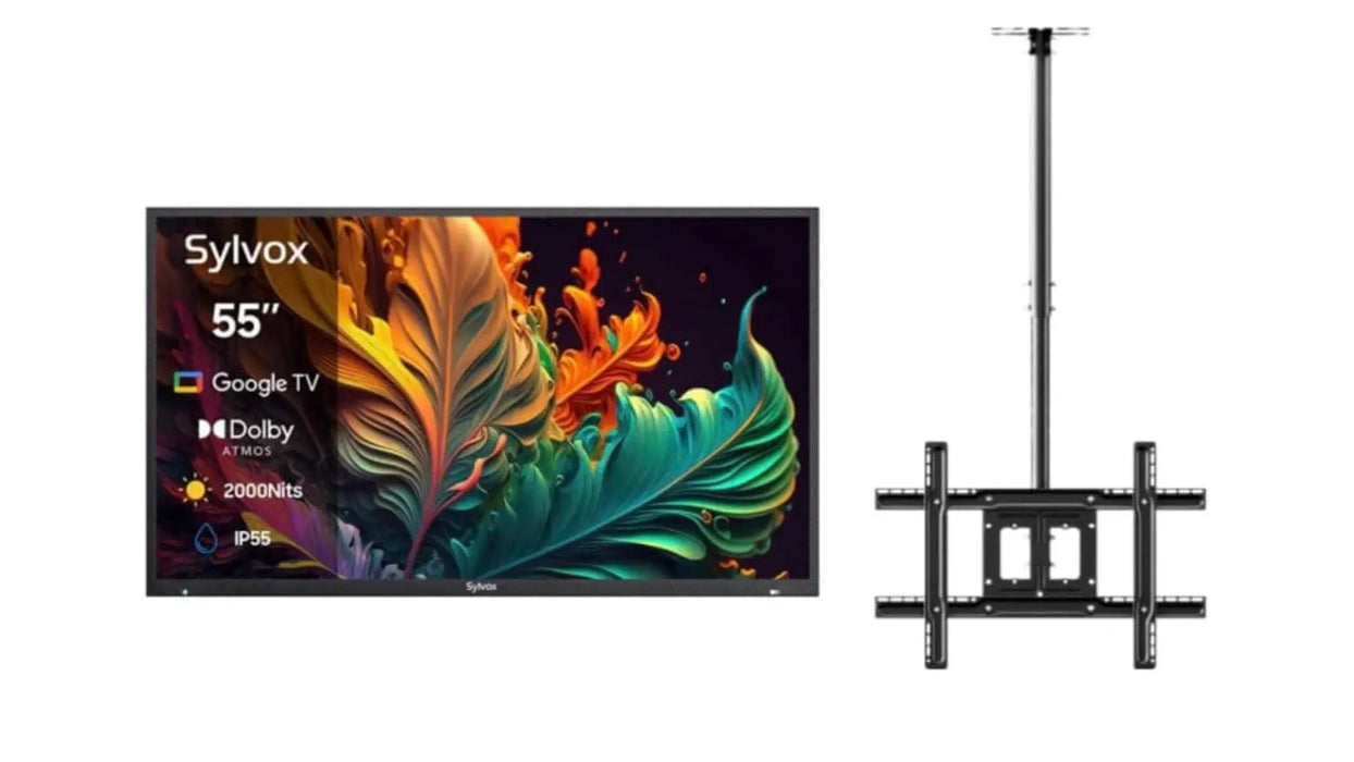 55" Outdoor TV - 2024 Pool Pro 2.0 QLED Series - 2000Nit (Full Sun) Slyvox