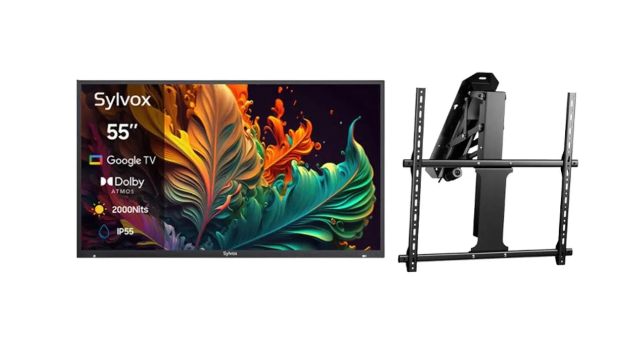 55" Outdoor TV - 2024 Pool Pro 2.0 QLED Series - 2000Nit (Full Sun) Slyvox