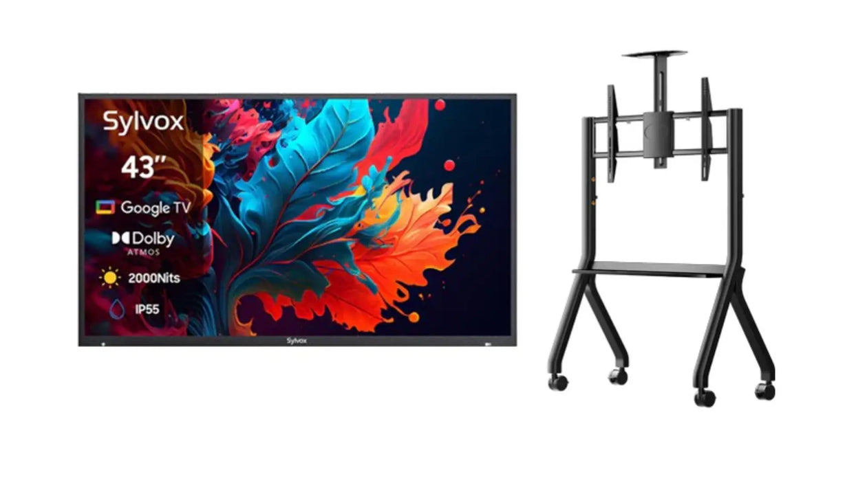 55" Outdoor TV - 2024 Pool Pro 2.0 QLED Series - 2000Nit (Full Sun) Slyvox