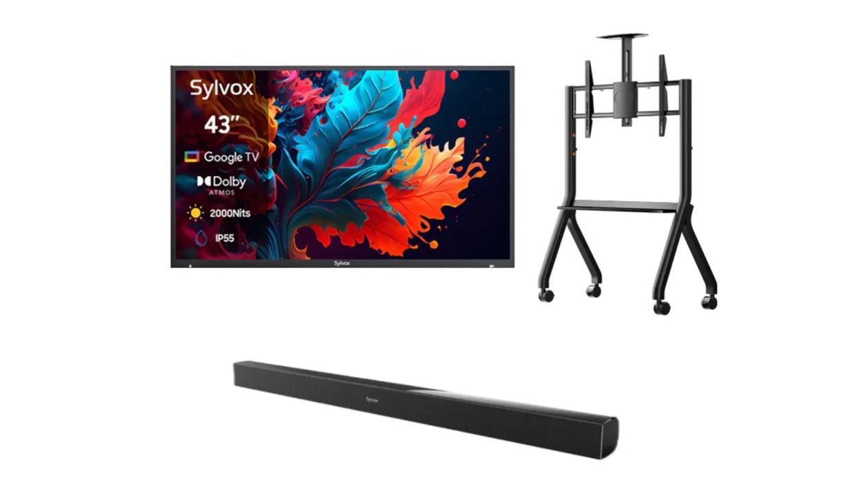 55" Outdoor TV - 2024 Pool Pro 2.0 QLED Series - 2000Nit (Full Sun) Slyvox