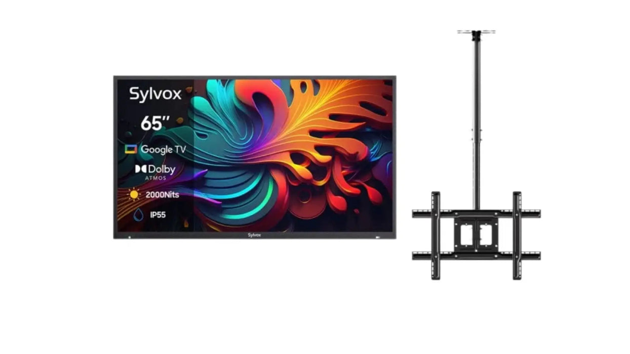 65" Outdoor TV - 2024 Pool Pro 2.0 QLED Series - 2000Nit (Full Sun) Sylvox