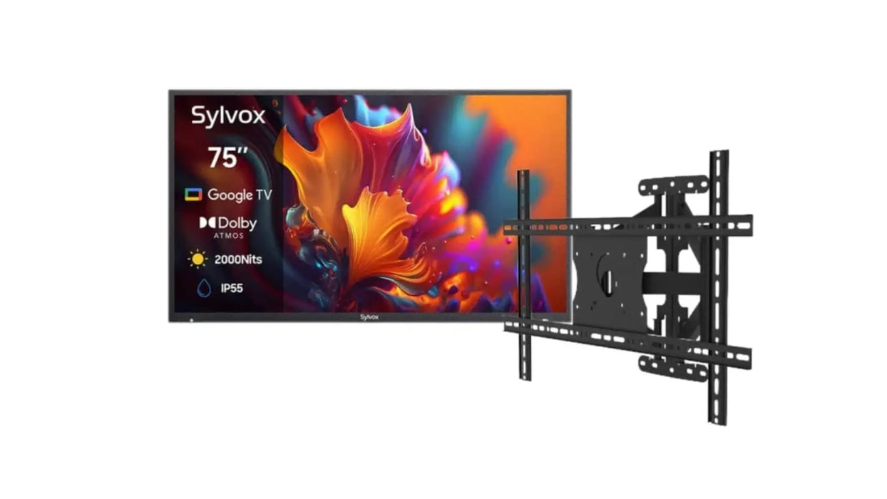75" Outdoor TV - 2024 Pool Pro 2.0 QLED Series - 2000Nit (Full Sun) Sylvox