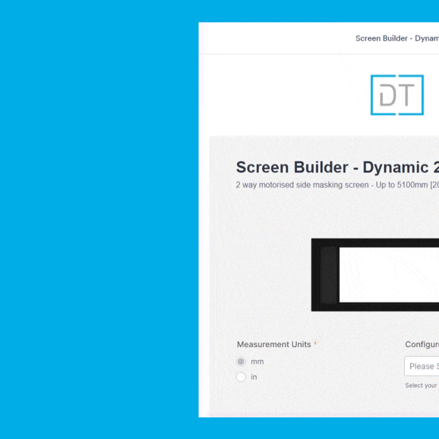 DT Screen Configurators – Fast, Accurate, Free!