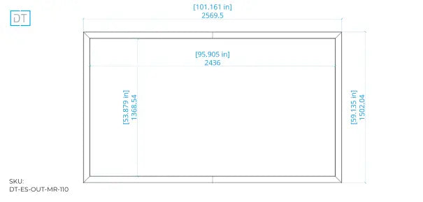 Outline Fixed Projection Screen - 16:9 Aspect Display Technologies