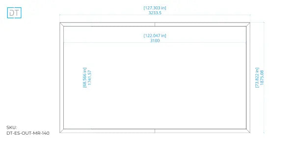 Outline Fixed Projection Screen - 16:9 Aspect Display Technologies