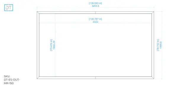 Outline Fixed Projection Screen - 16:9 Aspect Display Technologies