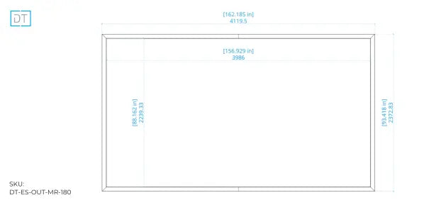 Outline Fixed Projection Screen - 16:9 Aspect Display Technologies