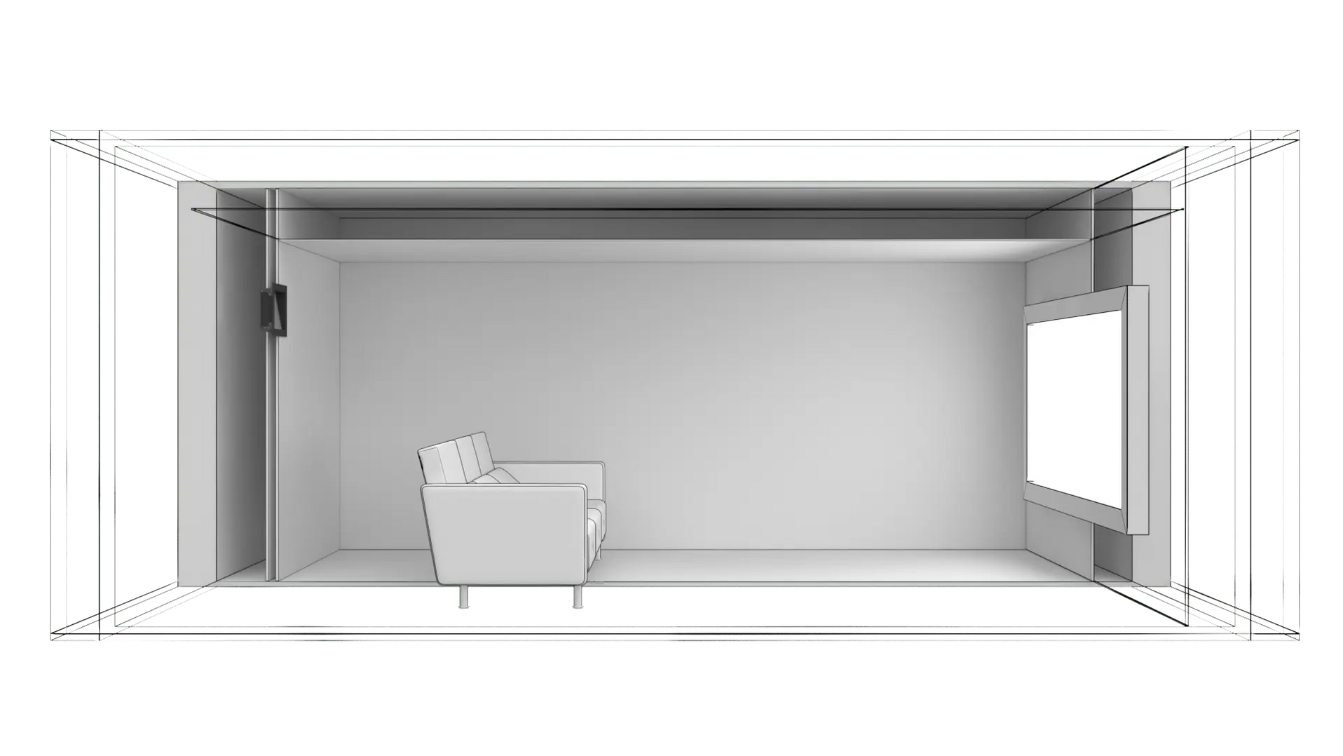 DT PHG-1: Single glazed projector porthole with magnetic faceplate.